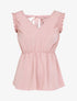 Top sans manches évasé dos décolleté - Rose - 1