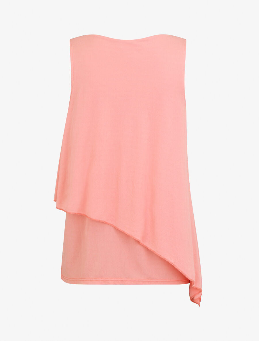 Top superposé sans manches - Rose saumon - 2