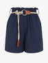 Short uni coupe droite - Marine - 5