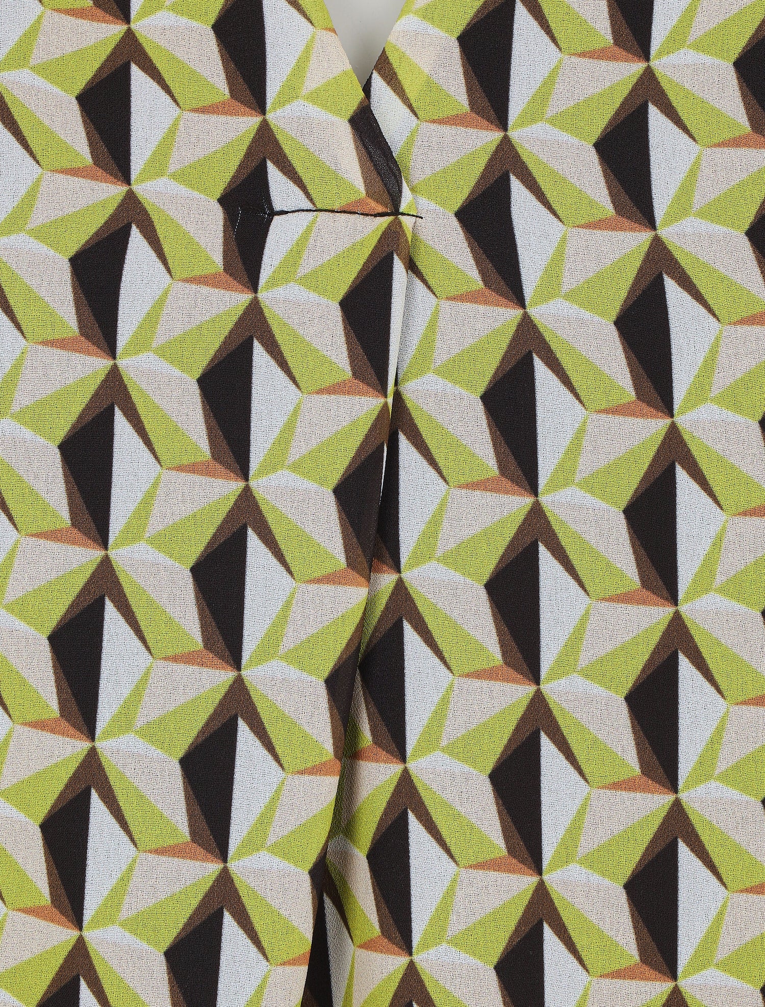 Top fluide sans manches imprimé mosaïque - Noir/vert - 3