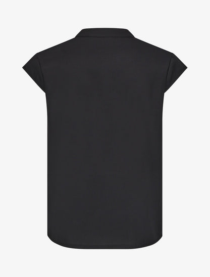 Top uni sans manches à chaîne - Noir - 2