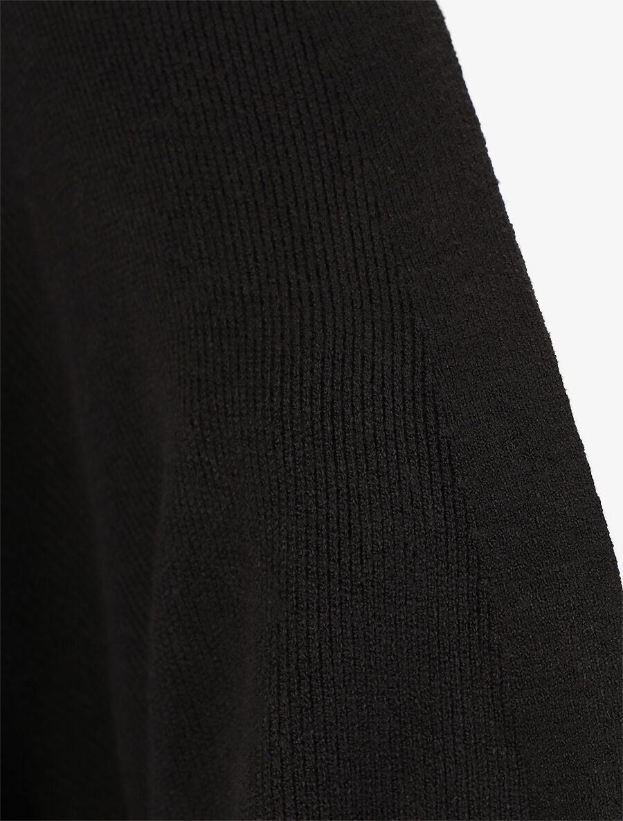Gilet long uni - Noir - 3