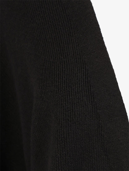 Gilet long uni - Noir - 3