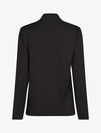 Blazer fin uni coupe droite - Noir - 2