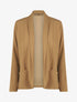 Blazer fin uni coupe droite - Camel - 4