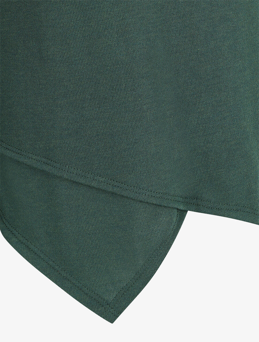 Pull uni asymétrique coupe droite - Vert foncé - 3