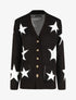 Gilet droit motif étoiles - Noir - 4