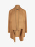 Gilet mi-long col châle - Camel - 4