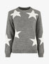 Pull droit motif étoiles - Gris foncé - 1