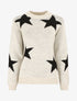 Pull droit motif étoiles - Beige - 1