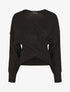 Pull croisé manches longues - Noir - 4