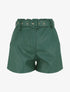 Short paper bag uni en simili - Vert sapin - 6