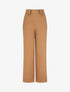 Pantalon droit uni taille haute - Camel - 4