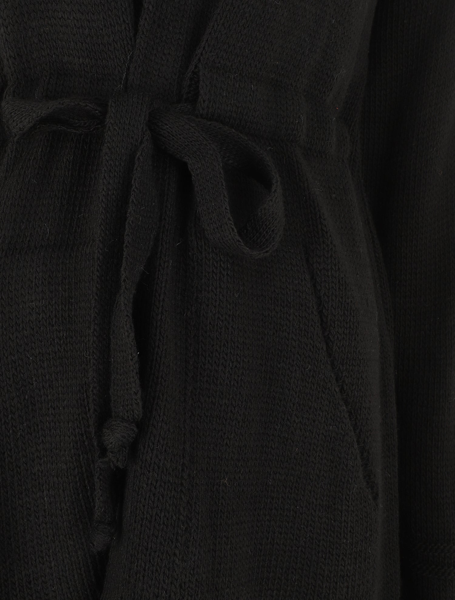 Gilet long à capuche - Noir - 3