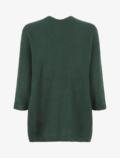 Gilet mi-long oversize - Vert - 2
