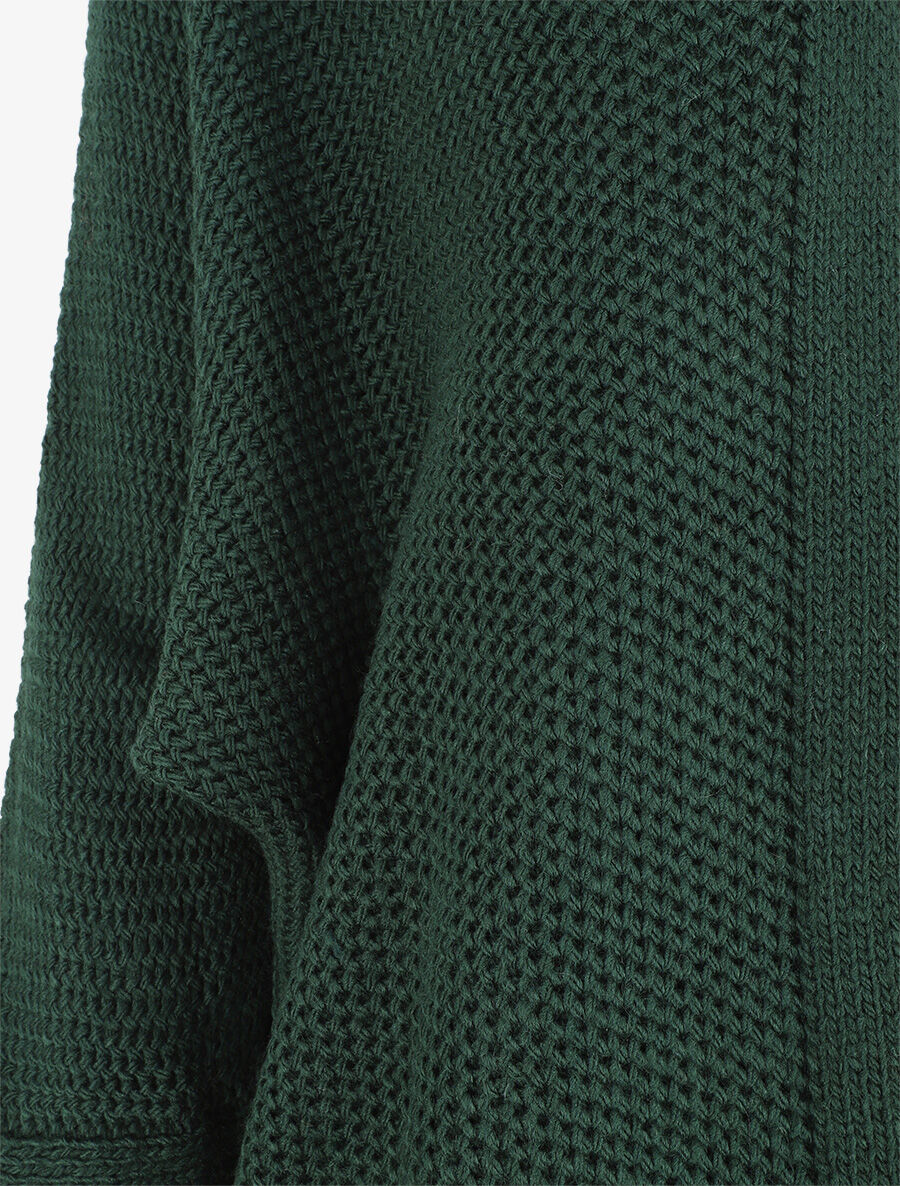 Gilet mi-long oversize - Vert - 3