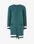 Gilet long coupe droite - Bleu canard - 1