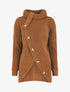Pull ample croisé à col roulé - Camel - 4