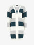 Gilet long rayé - Bleu - 4