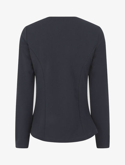 Blazer uni à poches zippées - Marine - 2