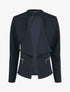 Veste droite uni poches zippées - Marine - 4