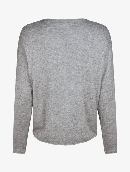 Pull ample motif étoile en sequins - Gris - 2