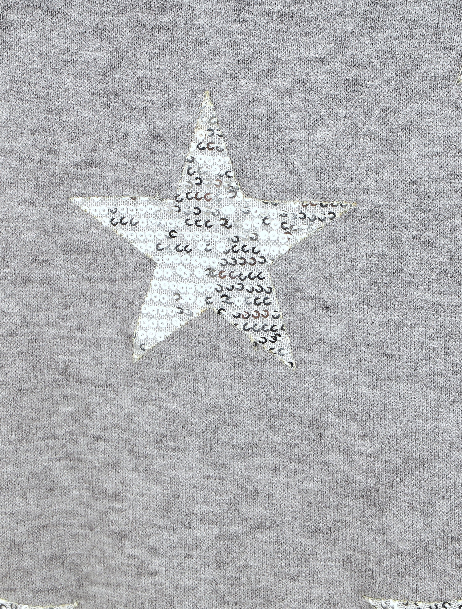 Pull ample motif étoile en sequins - Gris - 3