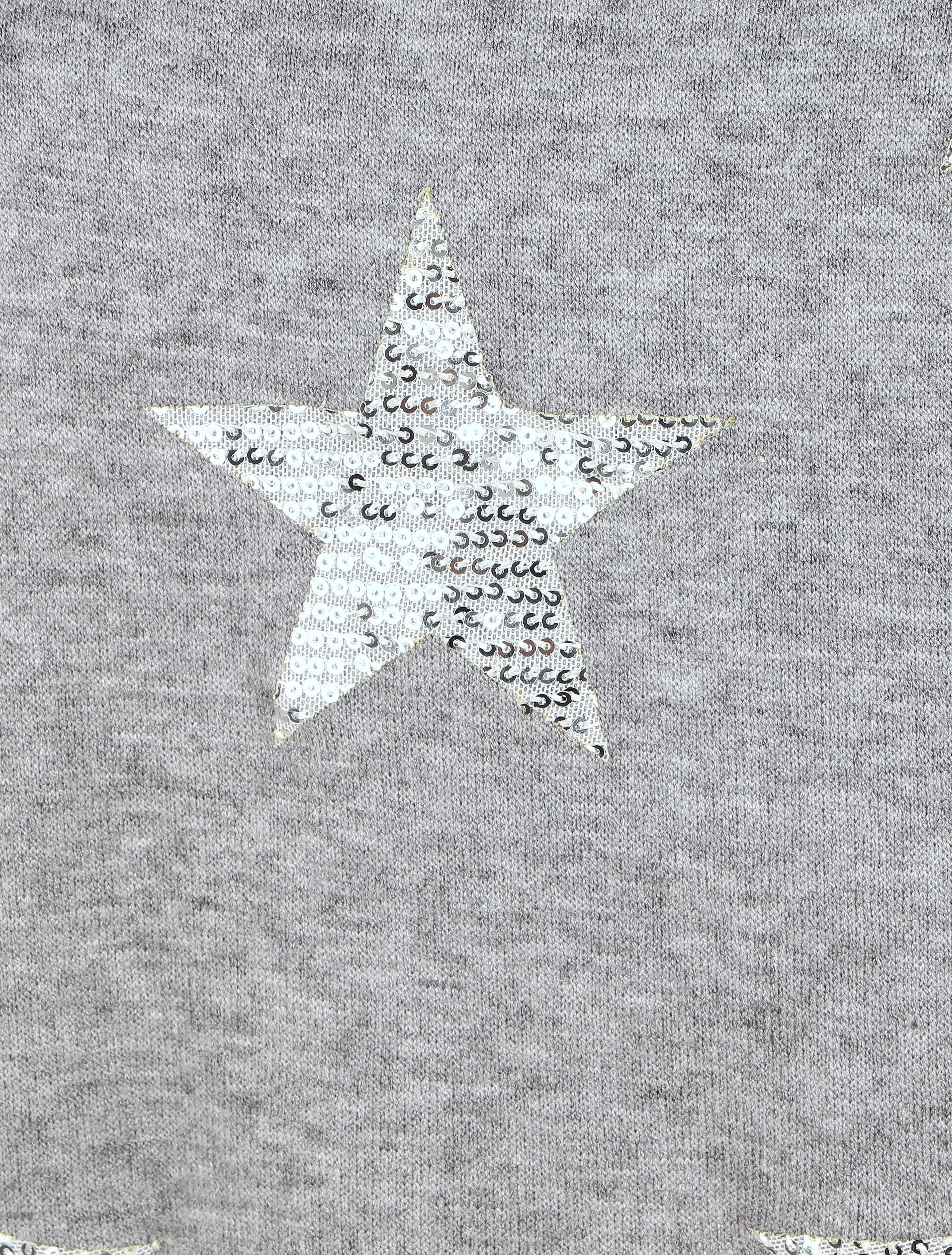 Pull ample motif étoile en sequins - Gris - 3
