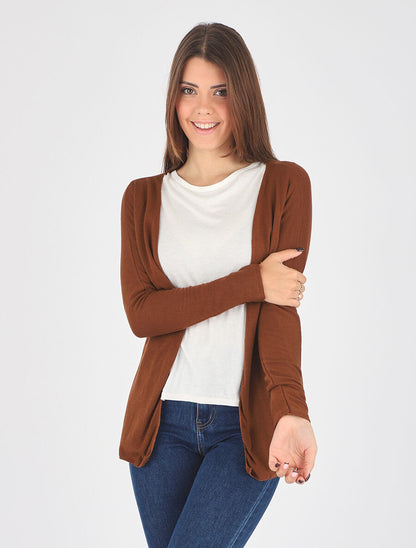 Ensemble gilet et t-shirt bicolore - Camel - 4