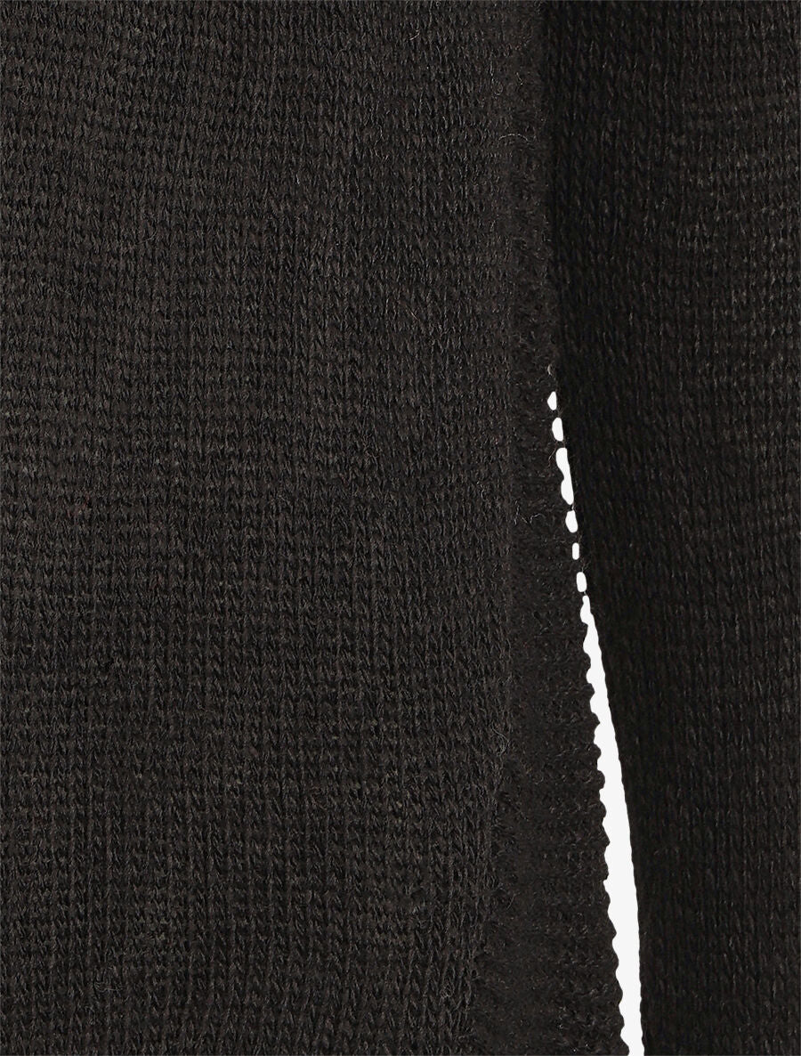 Pull droit uni col bateau - Noir - 3