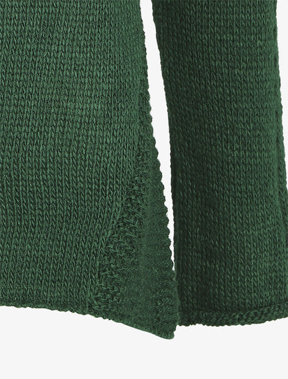Pull droit uni col bateau - Vert foncé - 3