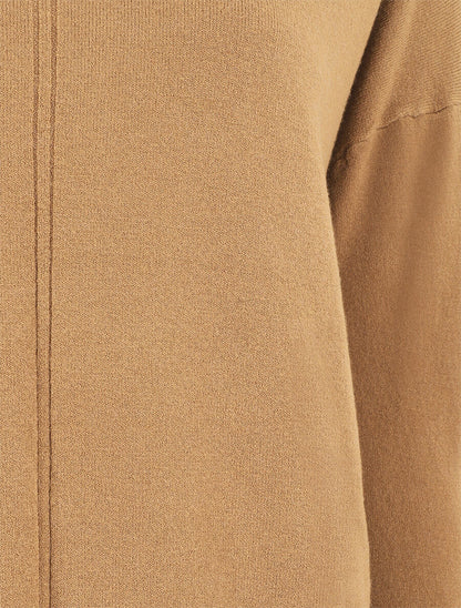 Pull fin uni classique - Camel - 3