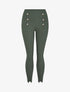 Pantalon à pont à bords fendus - Kaki - 1