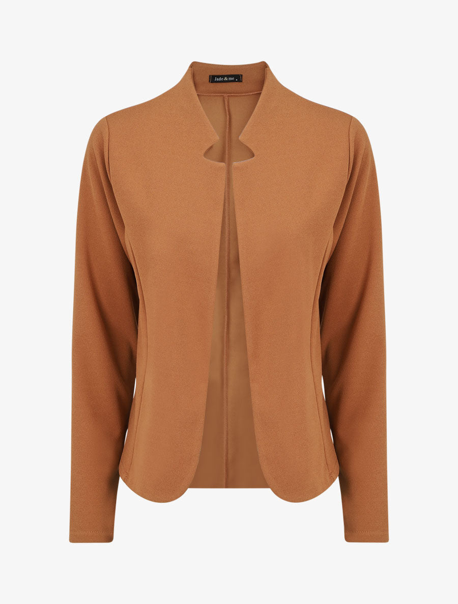 Veste classique coupe droite - Camel - 1