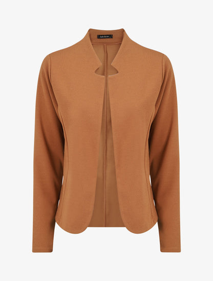 Veste classique coupe droite - Camel - 1
