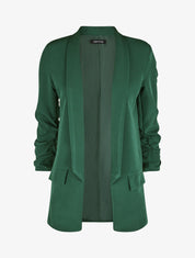 Blazer à manches 3/4 froncées - Vert - 1