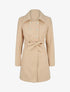 Manteau uni à boutons décoratifs - Beige - 4