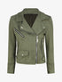 Veste courte en suédine - Kaki - 1