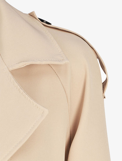 Trench oversize ceinturé - Beige - 3