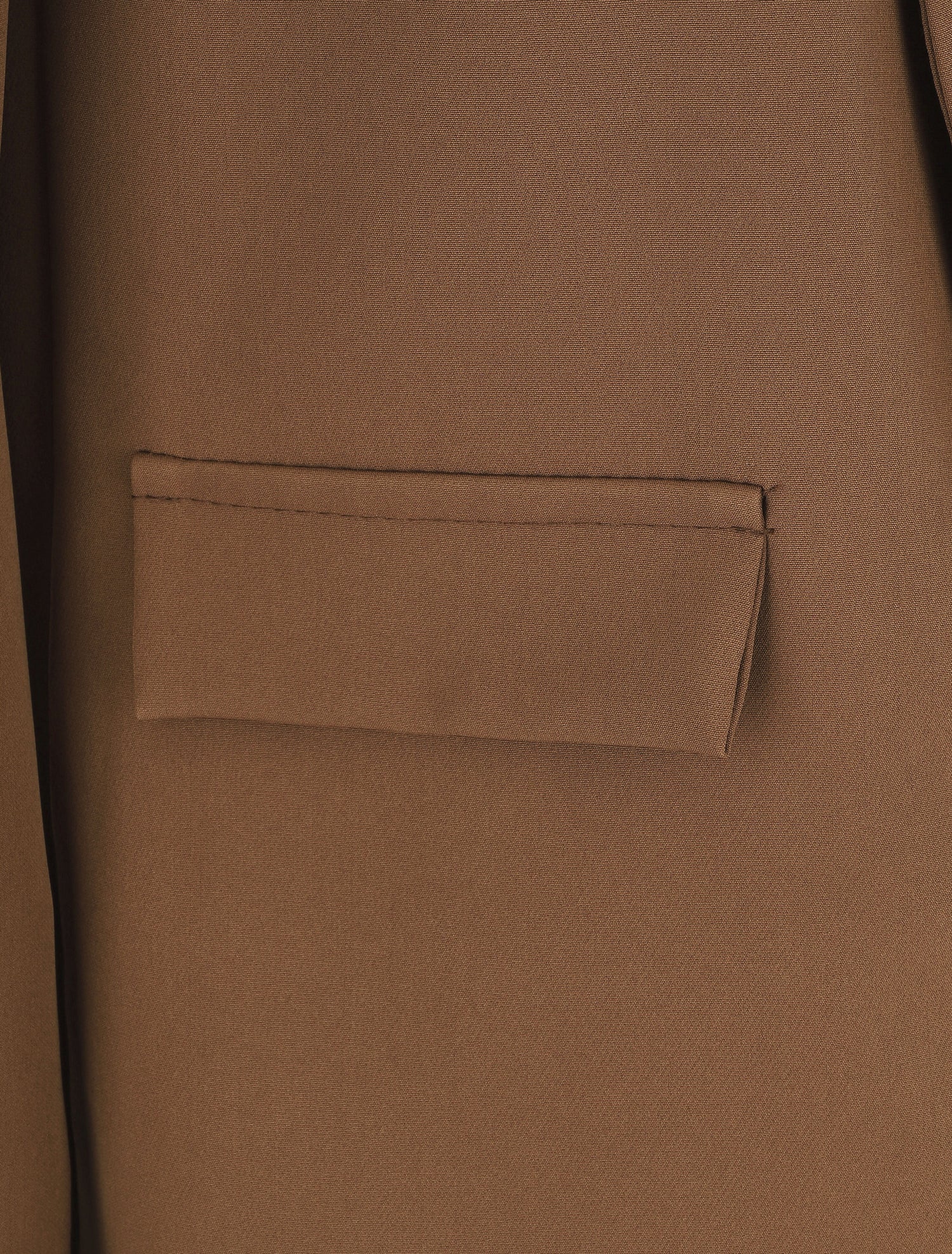 Blazer droit basique uni - Marron - 3