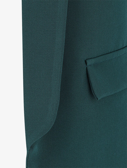 Blazer droit basique uni - Vert sapin - 3