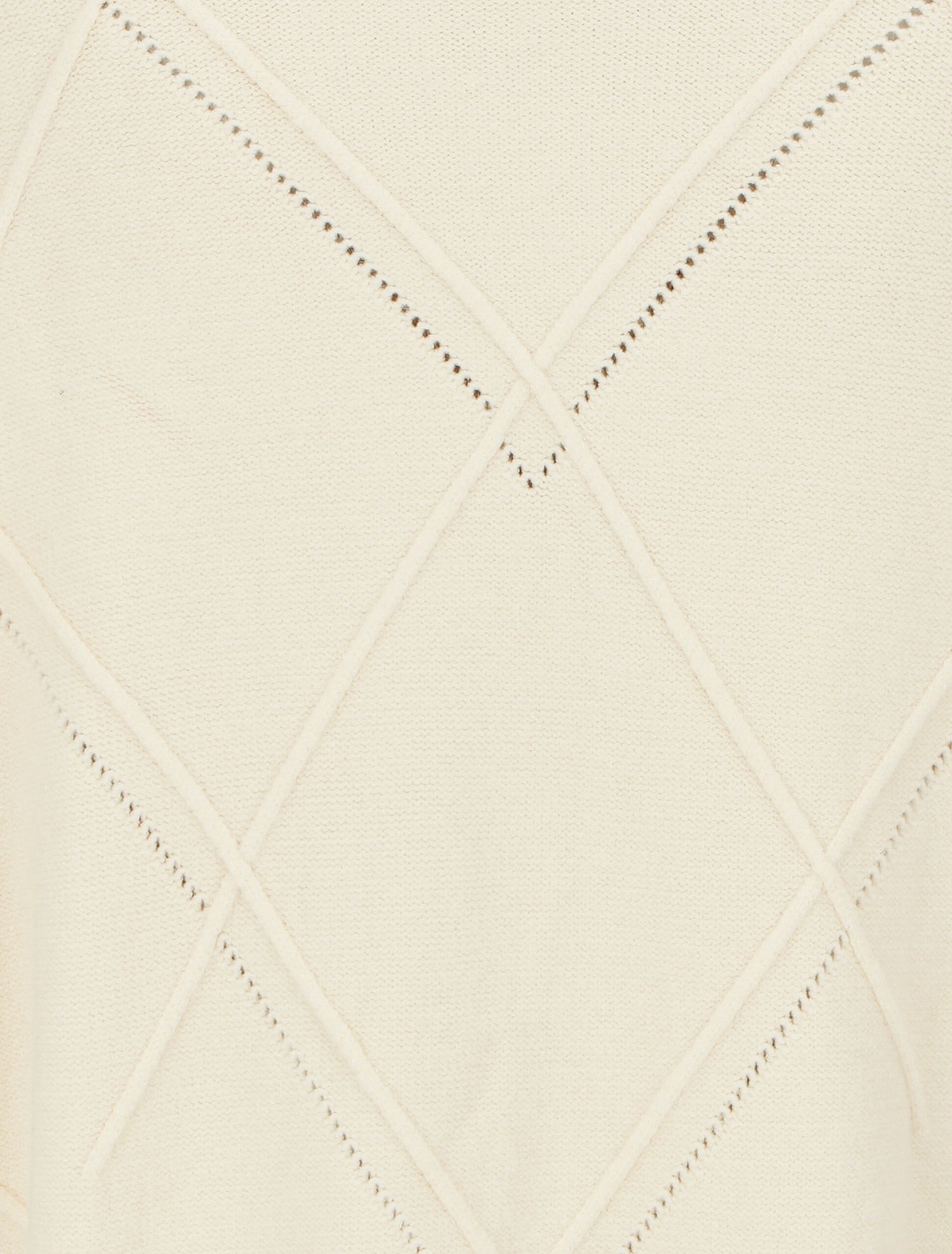Pull ample col roulé - Écru - 3