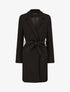 Manteau long classique coupe droite - Noir - 1
