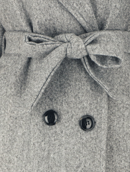 Manteau long à capuche - Gris - 3