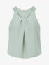 Top uni à dos ajouré - Vert d&
