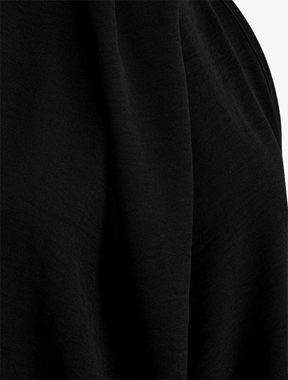 Top uni sans manches à col rond - Noir - 3