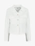 Blazer boutonné à poches - Blanc - 1