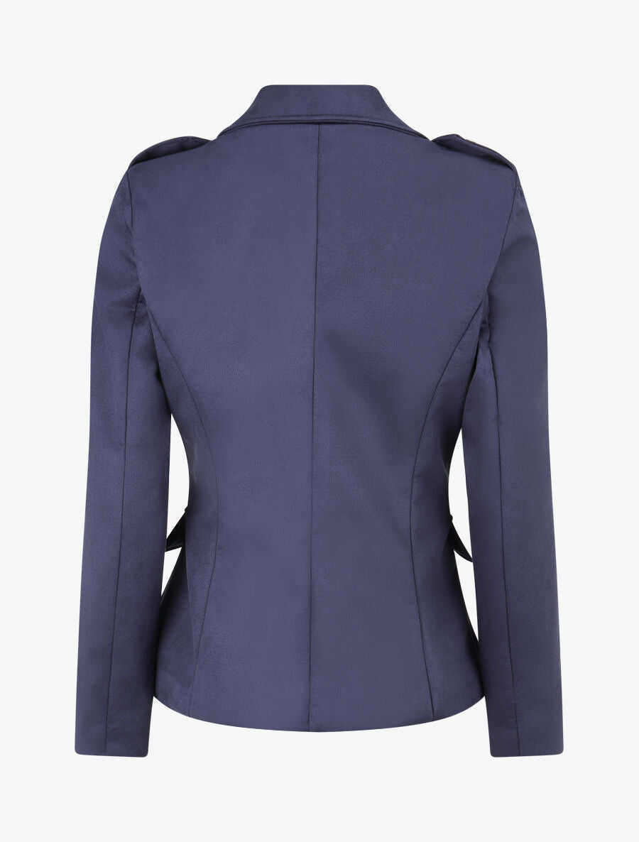 Veste mi-longue style officier - Marine - 2