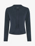 Veste courte ouverte à col cranté - Bleu marine - 4