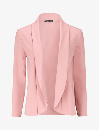 Blazer uni coupe droite - Vieux rose - 4